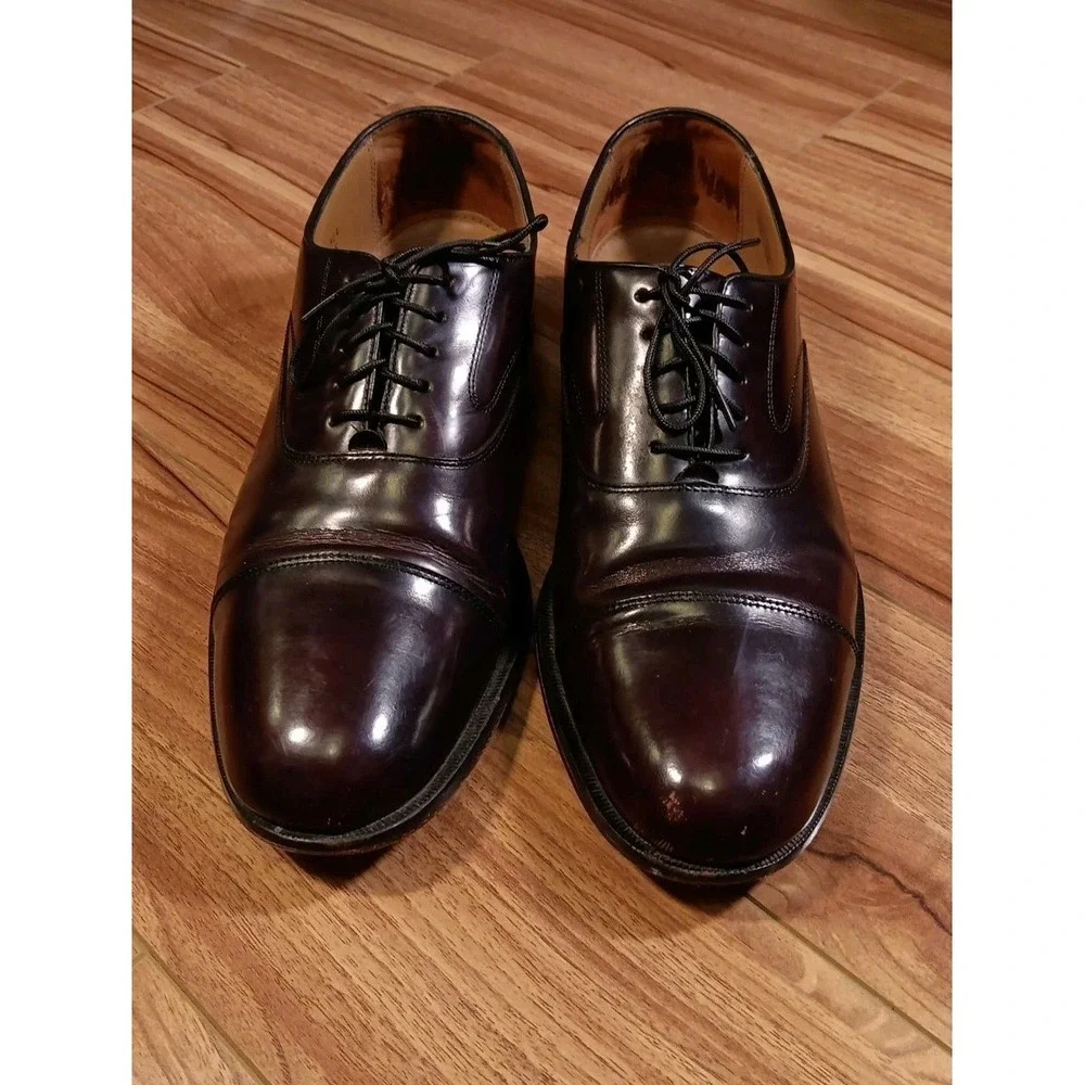 Vintage Cole Haan City Brown Leather Oxford Dress Shoes Men's Size 12 D 02698 E5